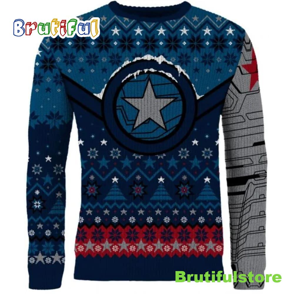 The Winter Soldier Star Of Bucky Christmas Sweater