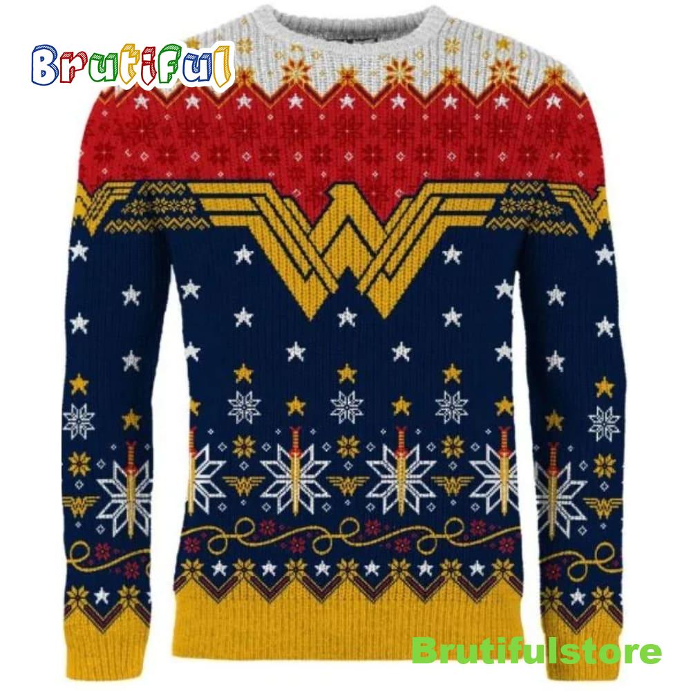Wonder Woman A Wonder ful Ugly Christmas Time Ugly Christmas Sweater