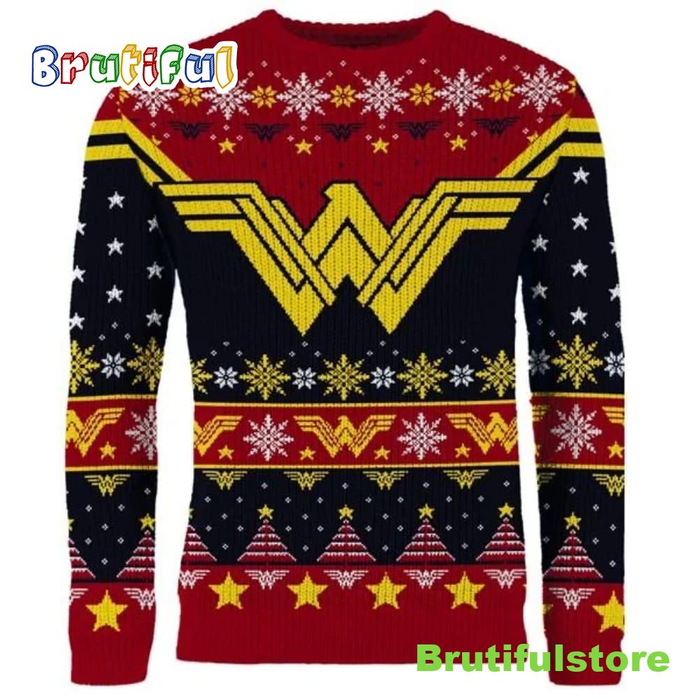 Wonder Woman The Most Wonder ful Time Of The Year Ugly Christmas Sweater