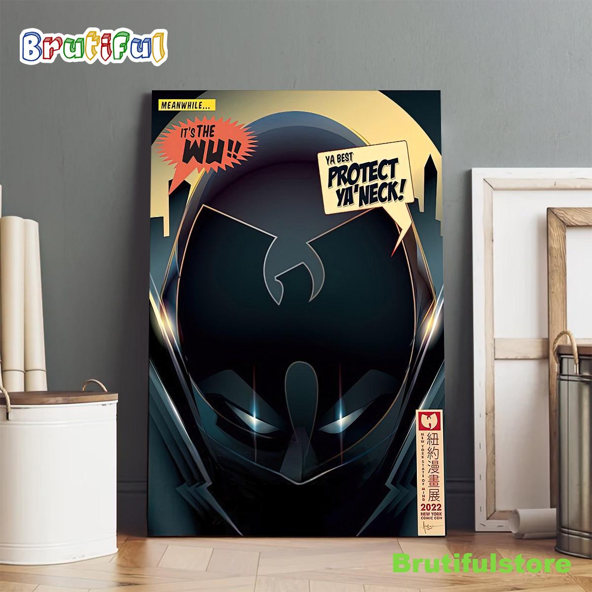 Wu tang And Nas N.y State Of Mind Tour 2022 Ya Best Protect Ya Neck Poster Canvas