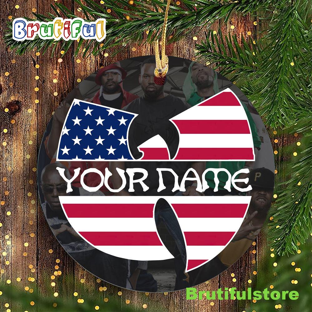 Wu tang Clan Logo Custom USA Wu Tang Christmas Ornament 1