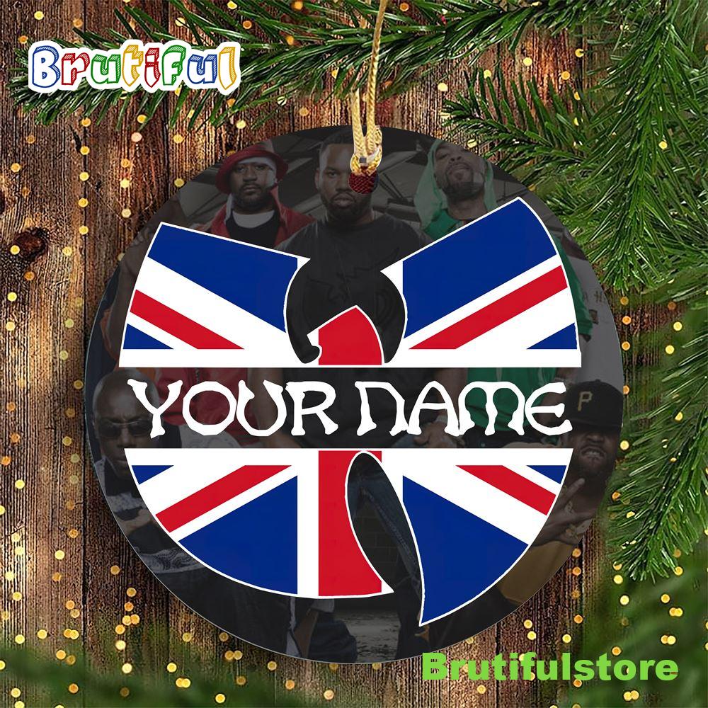 Wu-tang Clan Logo Custom Name United Kingdom Wu Tang Christmas Ornament