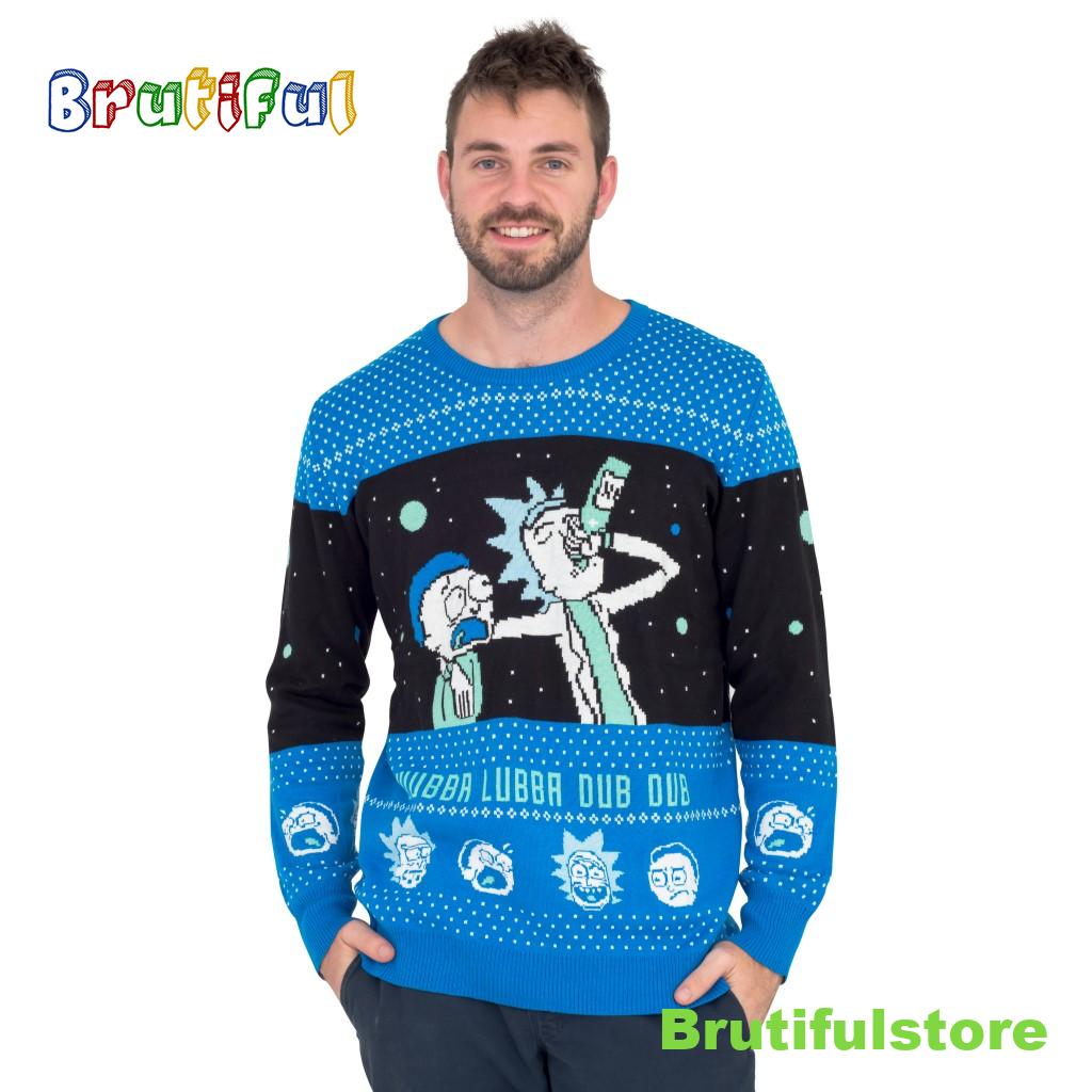 Wubba Lubba Dub Dub Rick And Morty Christmas Sweater
