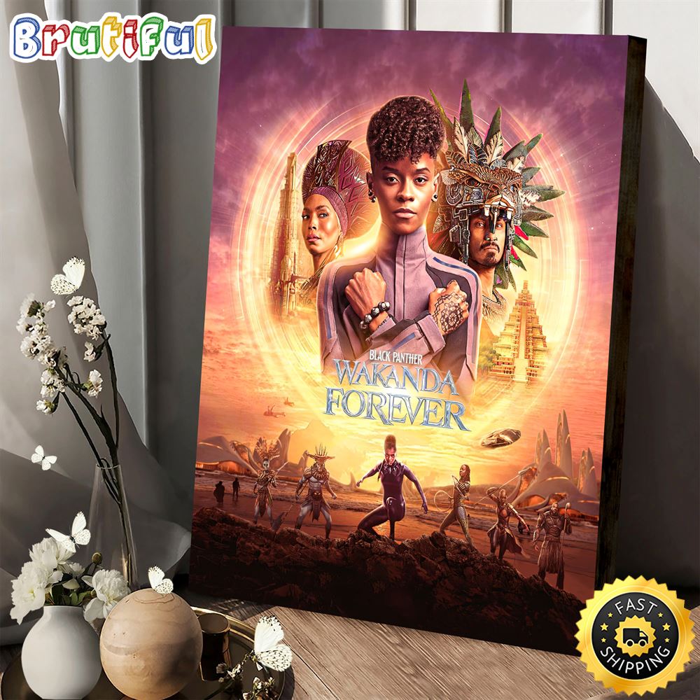 Marvel Studios' Black Panther Wakanda Forever Poster Canvas