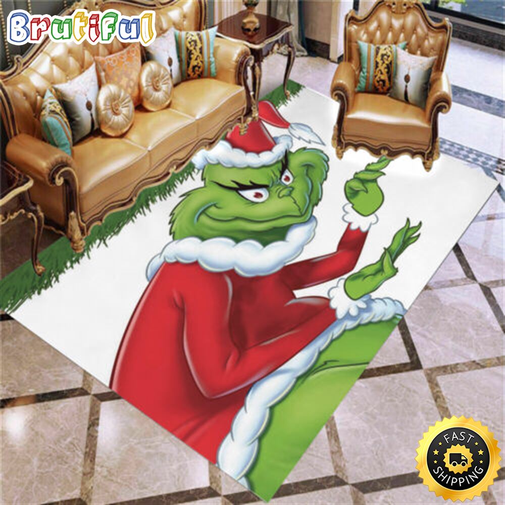 3d Anime Cartoon Grinch Christmas Grinch Christmas Rug