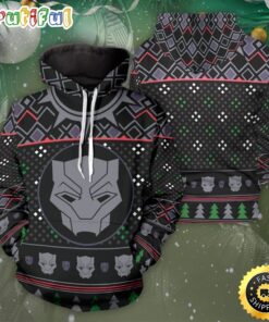 A Wakandan Christmas Black Panther Marvel All Over Print Shirt