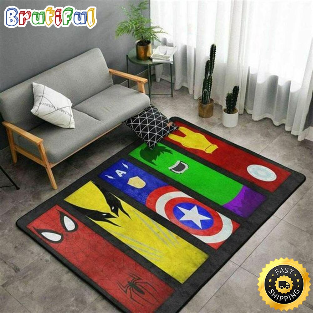 Avengers Alliance Large Marvel Movie Art 2022 Marvel Christmas Rug