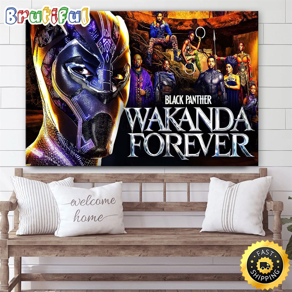 Avengers Black Pantehr 2 Wakanda Forever Poster Canvas