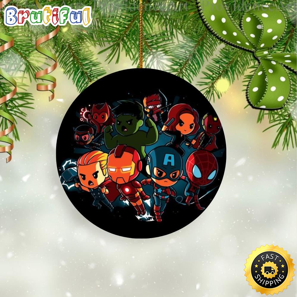 Avengers Marvel Cute Marvel Christmas Tree Ornament