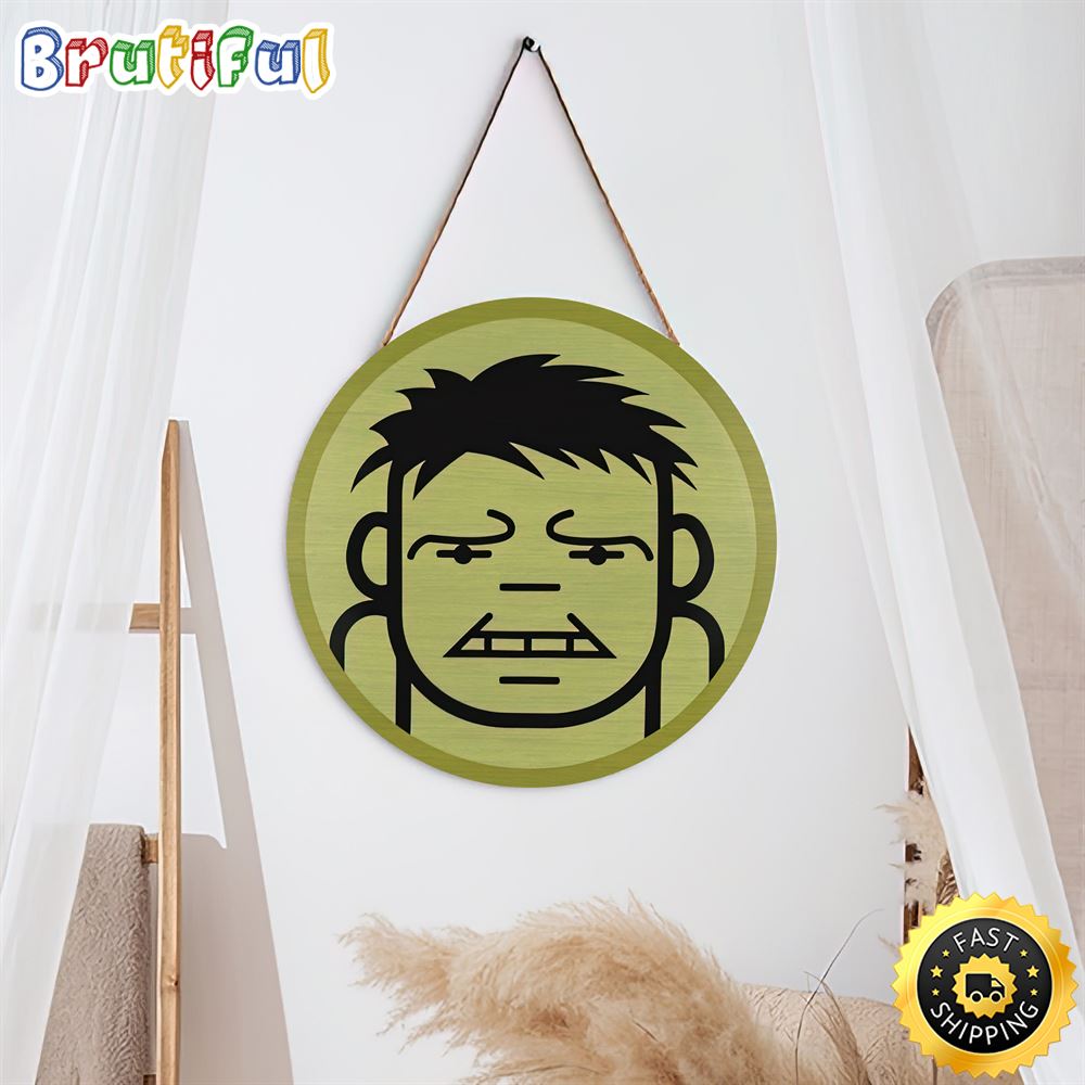Avengers The Incredible Hulk Logo Wood Marvel Sign