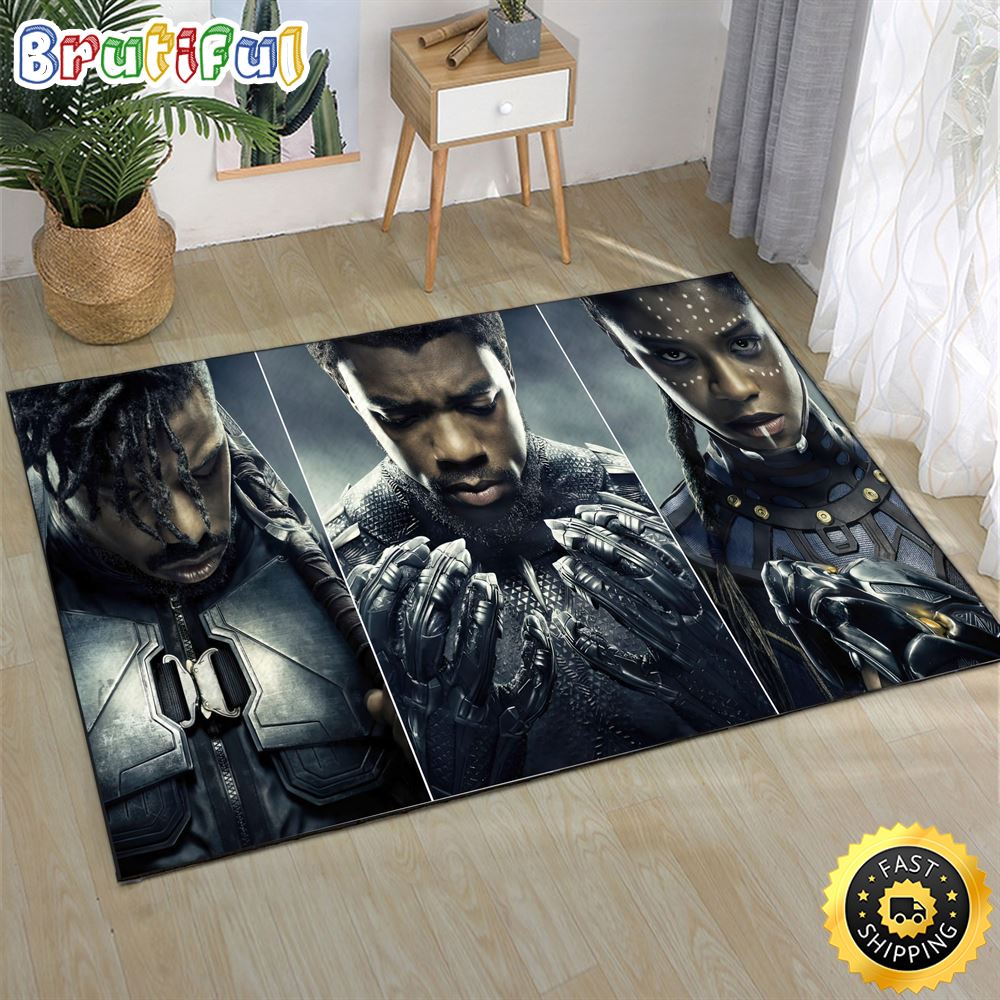 Black Panther 2 Wakanda Forever Erik T Challa Killmonger Shuri Marvel Rug