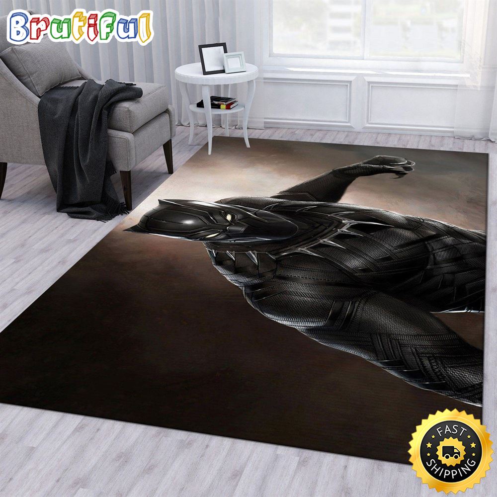 Black Panther Marvel Hot Movies Marvel Christmas Rug