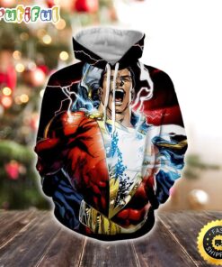 Captain Marvel Superhero Epic Charged Electric Marvel Christmas All Over Print Shirt