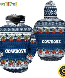 Dallas Cowboys Christmas Football NFL All Over Print Hoodie Shirt