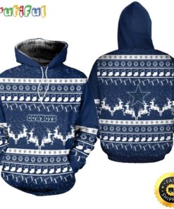 Dallas Cowboys Christmas Football NFL All Over print Christmas Hoodie