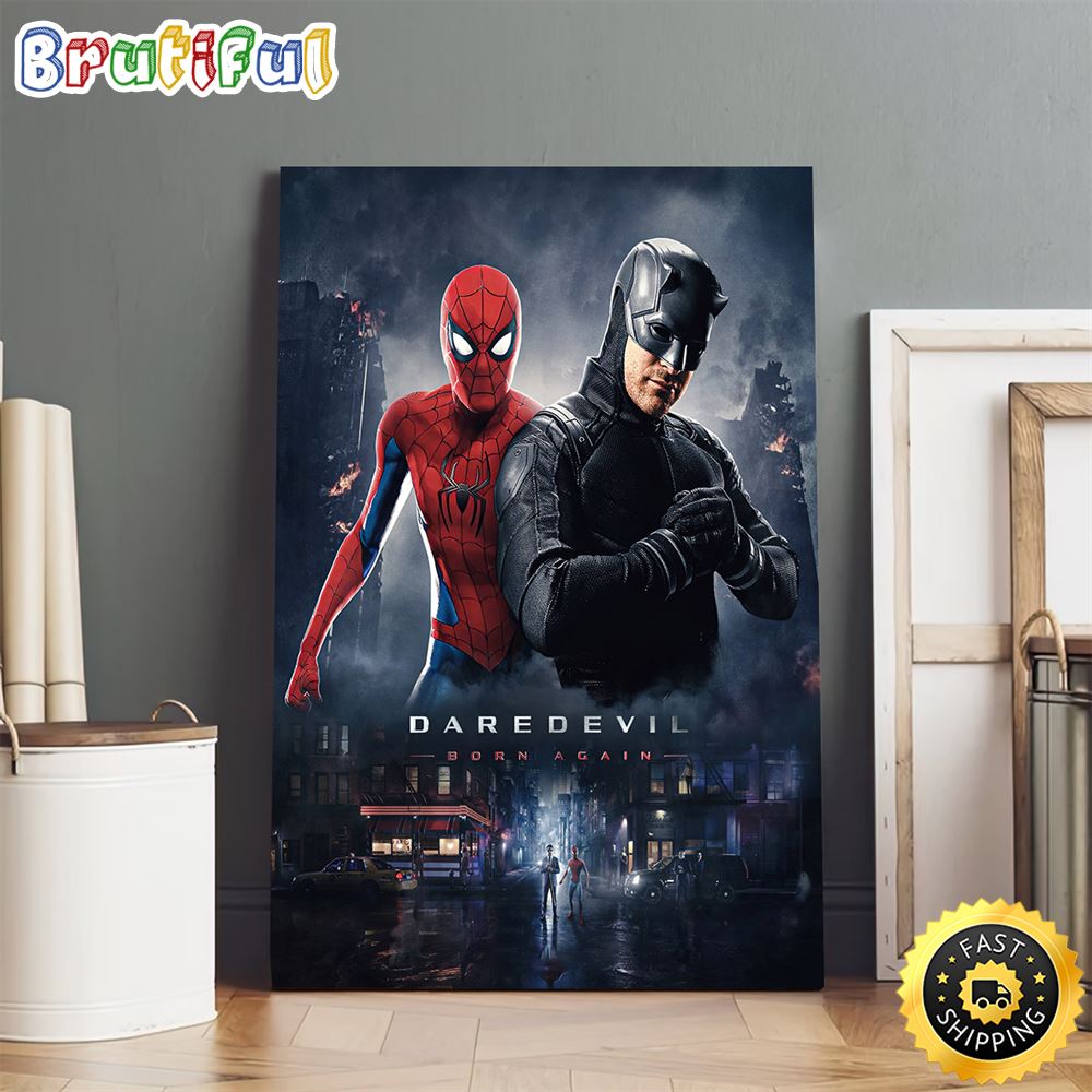 Daredevil Born Again New Season Canvas Poster 1