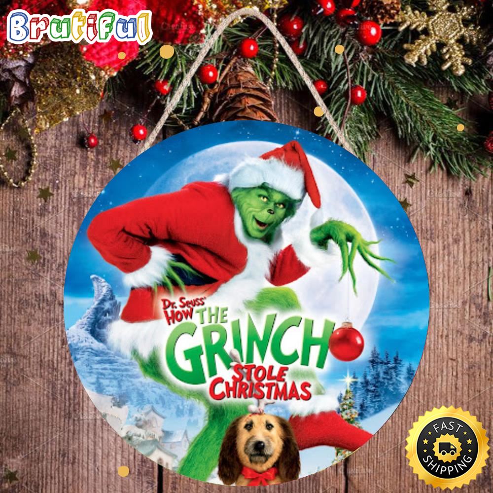 Dr. Seuss How The Grinch Stole Christmas 2022 Grinch Merry Christmas Sign