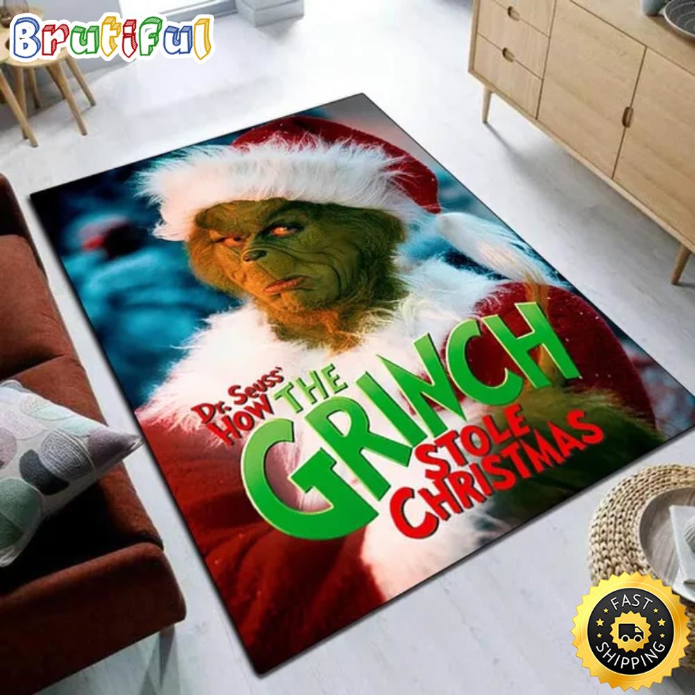 Dr. Seuss How The Grinch Stole Christmas Grinch Area Rug