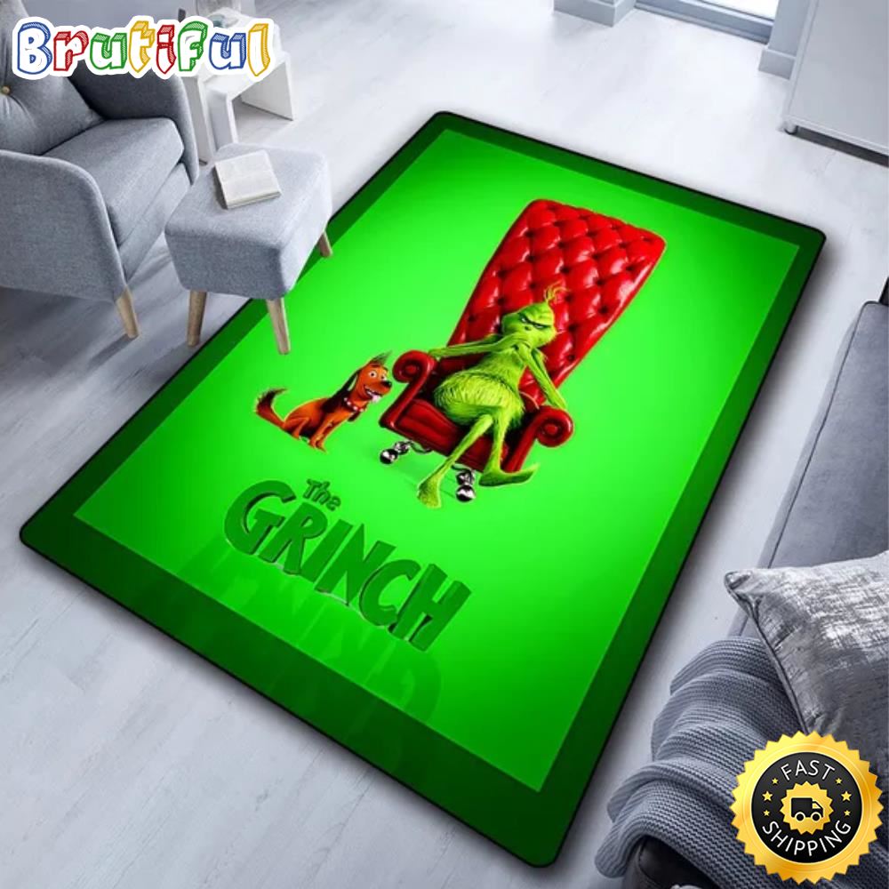 Dr. Seuss The Grinch Christmas Movie 2022 Grinch Area Rug