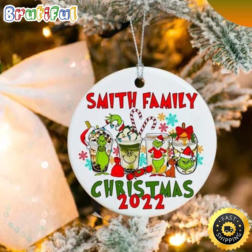 Family Grinch Tea Cup Grinch Christmas 2022 Grinch Christmas Ornament
