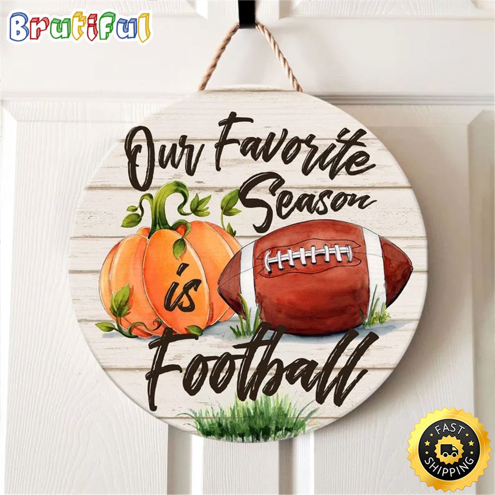 Football Fall Nice Gift Decoration Football Christmas Sign