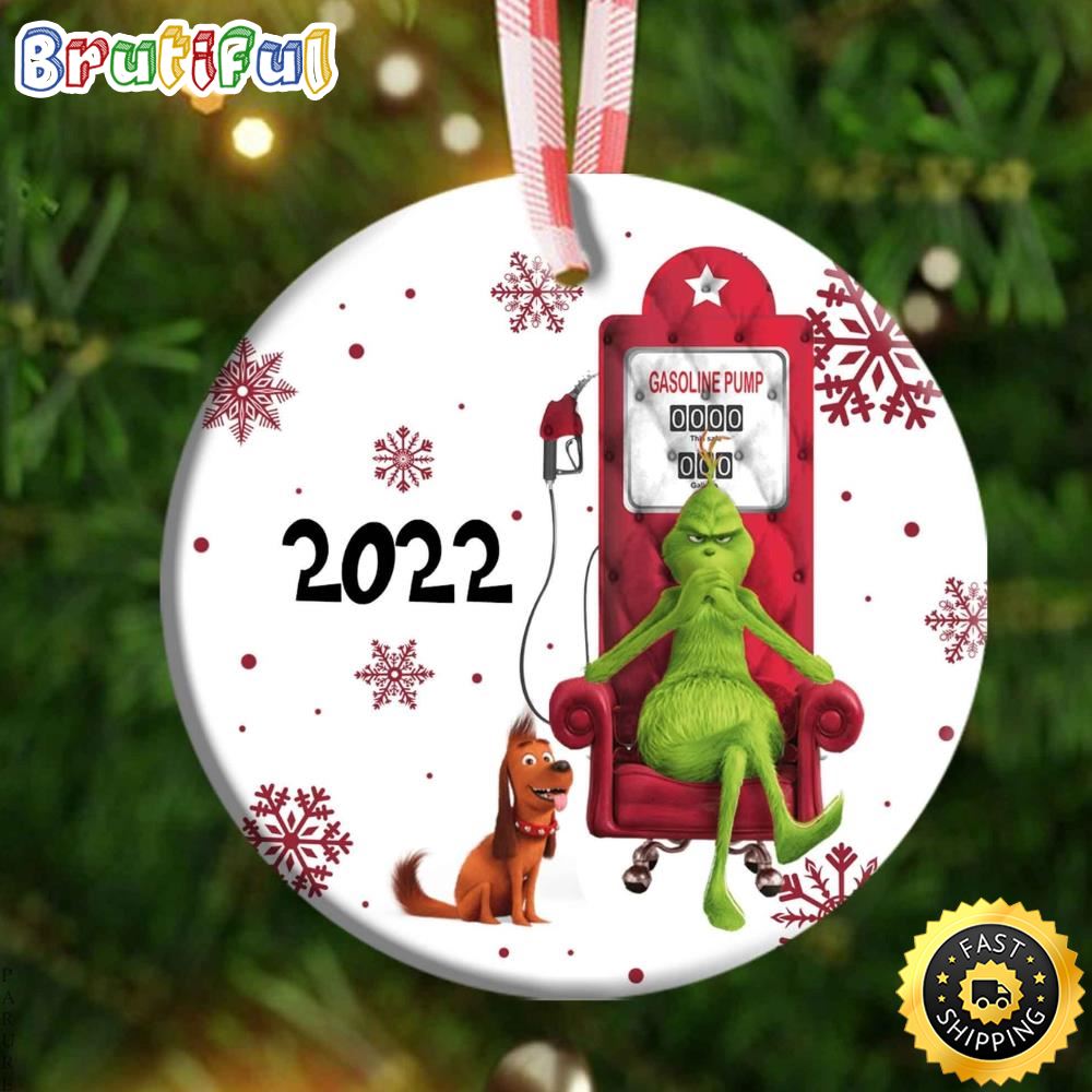 Funny Gasoline Pump The Grinch 2022 Grinch Tree Ornament