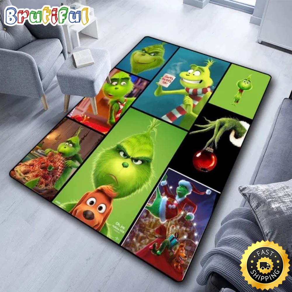 Grinch Expressions How The Grinch Stole Christmas Grinch Christmas Rug
