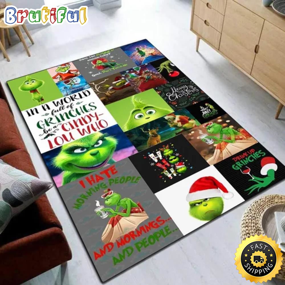 Grinch Snack Mat Place Mat Dr. Seuss Christmas Grinch Christmas Rug