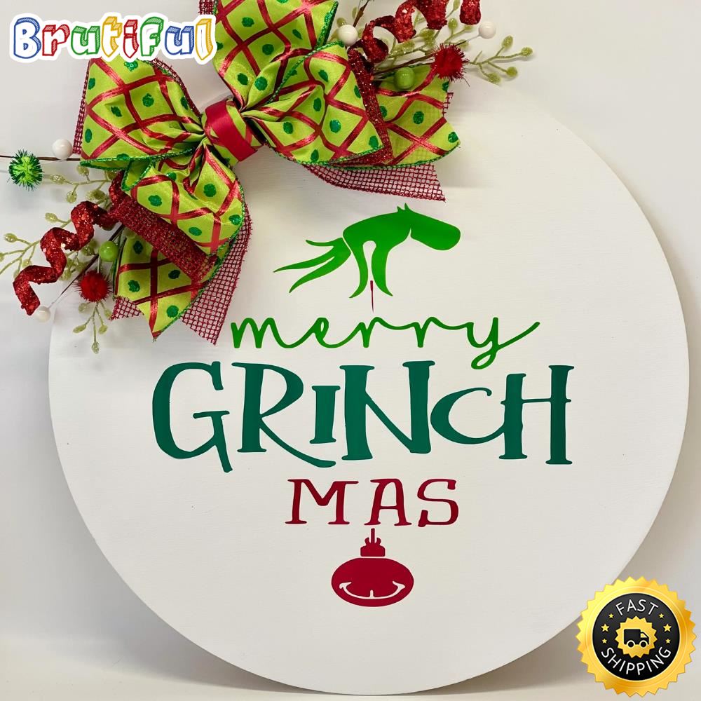 Grinchmas Movie Merry Christmas Grinch 2022 Grinch Merry Christmas Sign