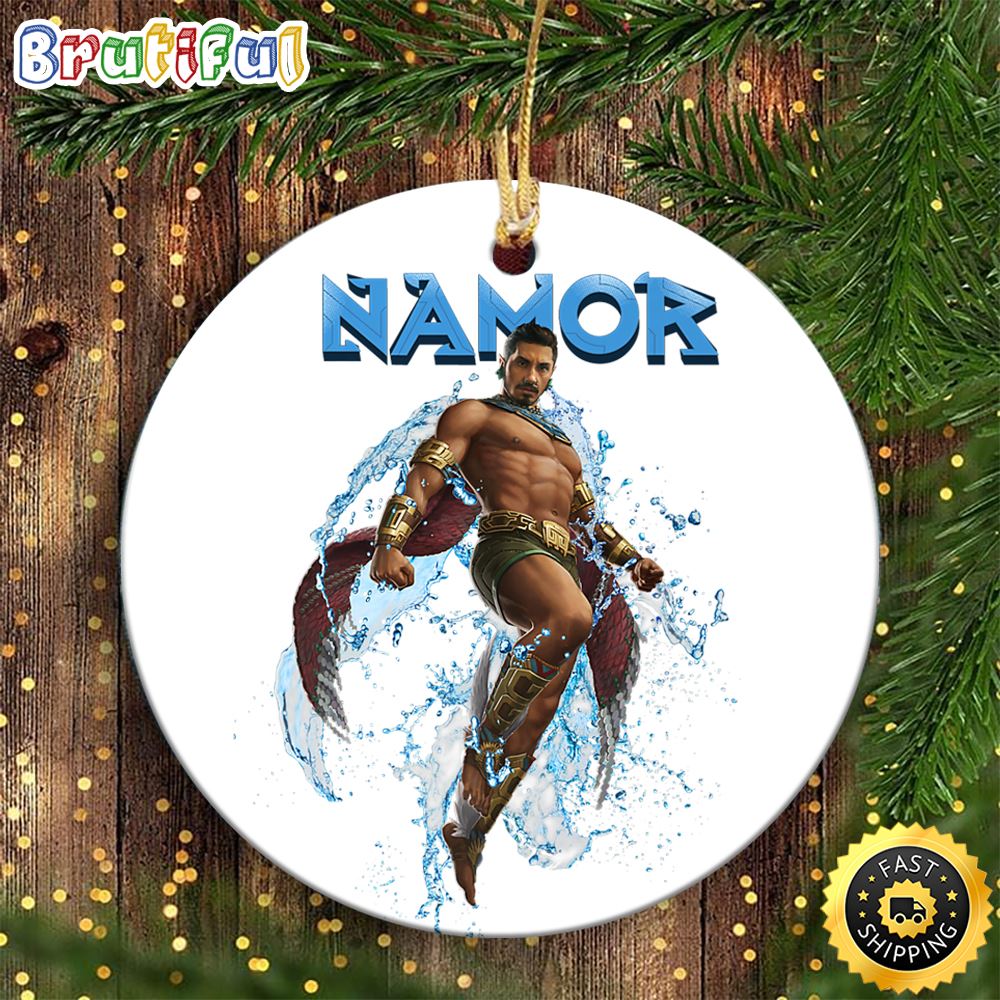 Marvel Black Panther Wakanda Forever Namor Aqua Rise Marvel Ornaments