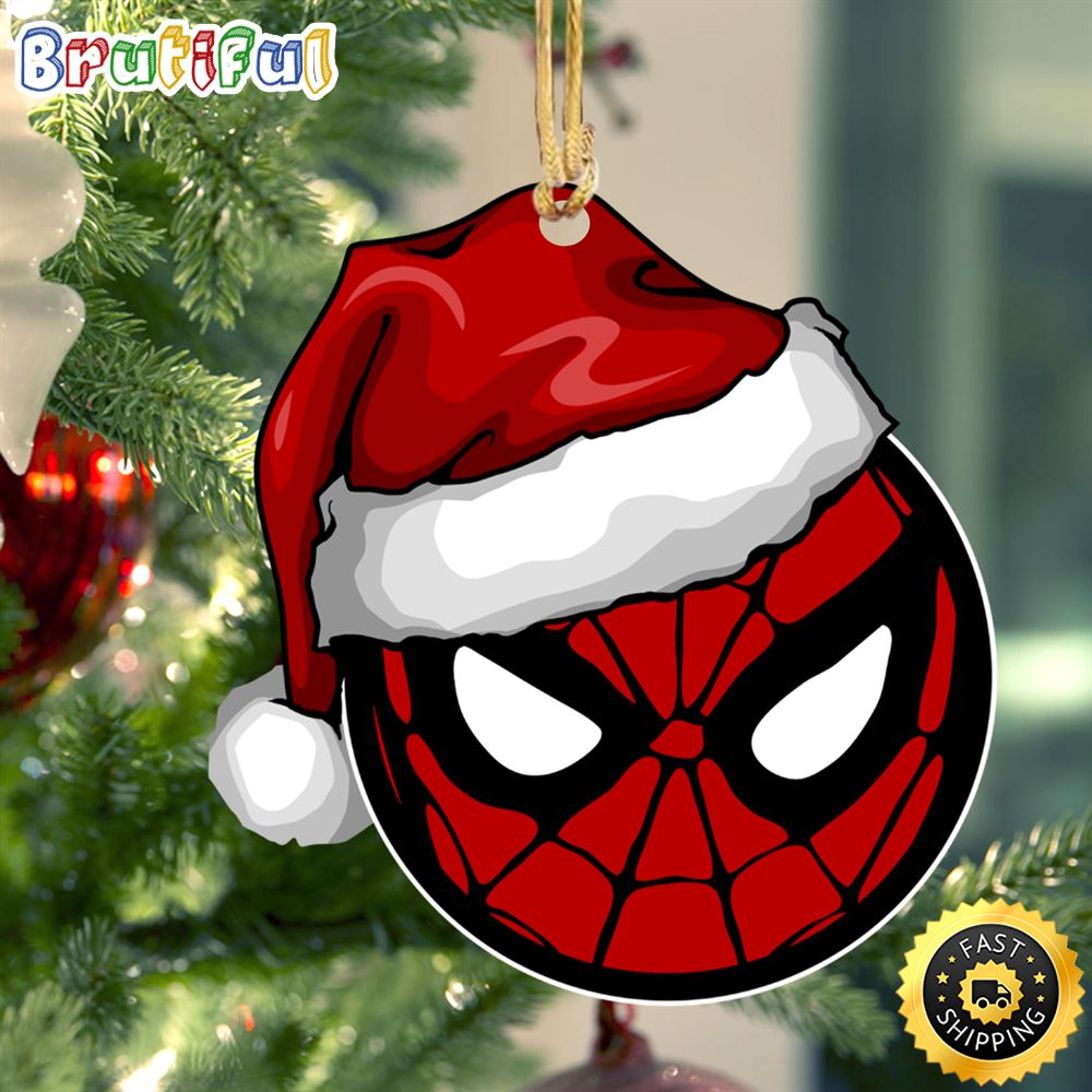 Marvel Christmas Spider Man Santa Hat Marvel Ornaments