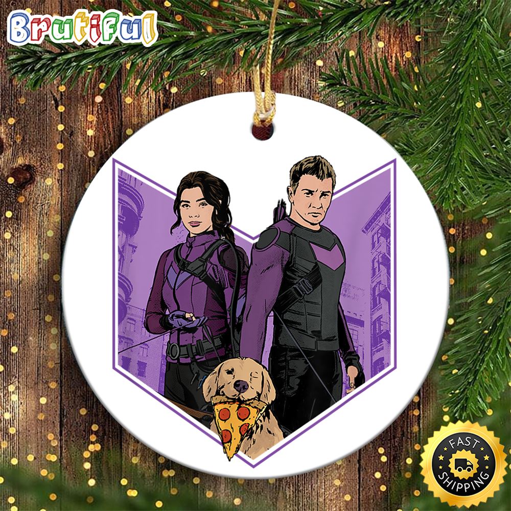 Marvel Hawkeye Clint Barton Kate Bishop Lucky Marvel Ornament