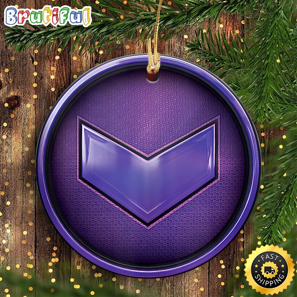 Marvel Hawkeye Kate Bishop Purple Arrow Icon Marvel Christmas Ornaments