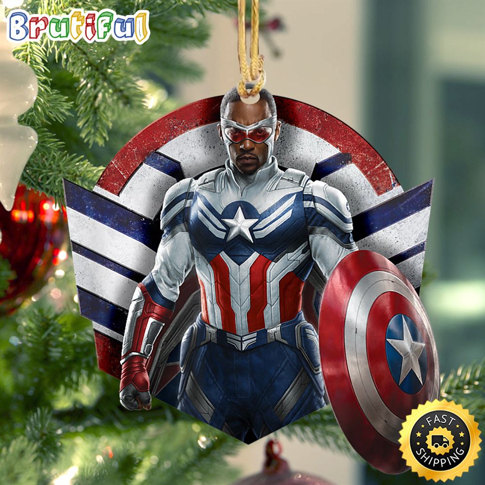 Marvel The Falcon the Winter Soldier Captain America Strong Captain Marvel Ornament