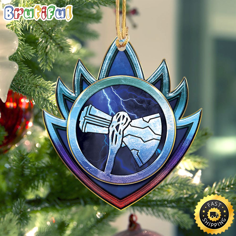 Marvel Thor Love and Thunder Stormbreaker Lightning Badge Marvel Ornament
