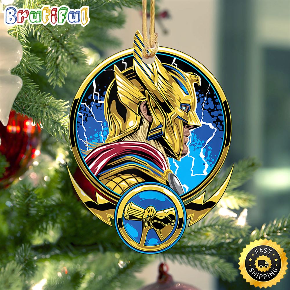 Marvel Thor Love and Thunder Thor Circle Stormbreaker Badge Marvel Ornament
