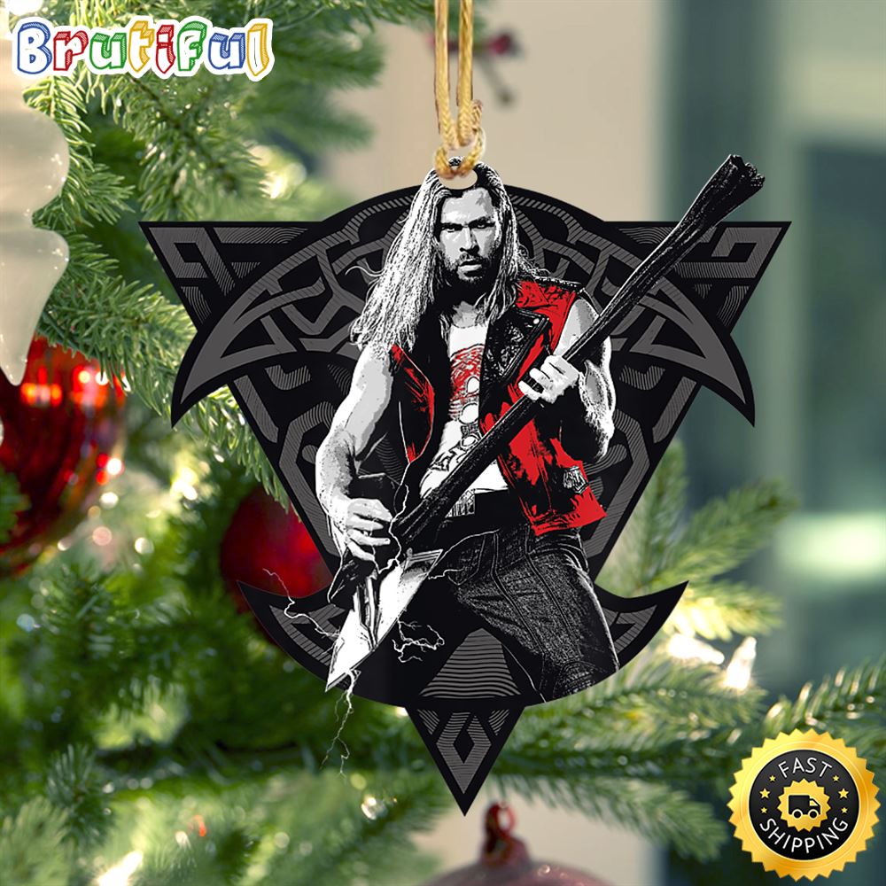 Marvel Thor Love and Thunder Thor Viking Rocker Marvel Ornament