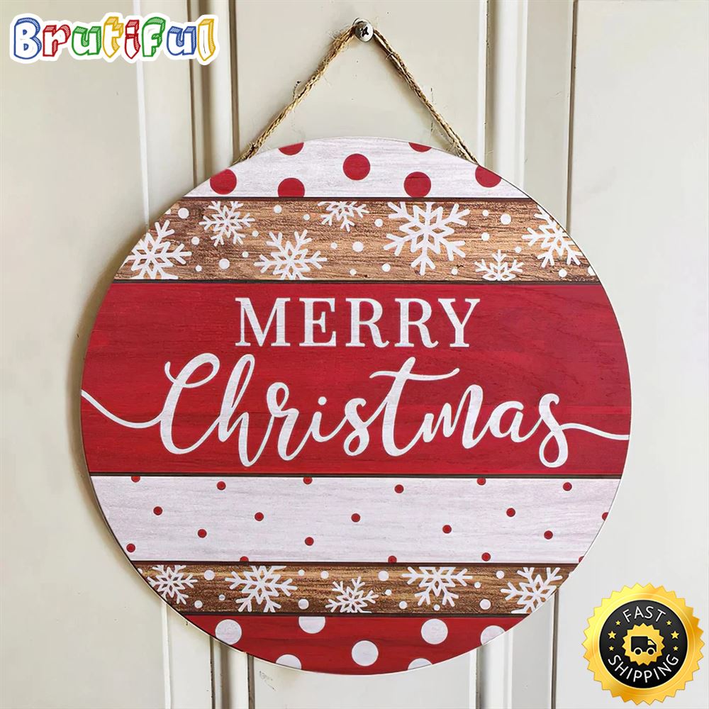 Merry Christmas 2022 And Happy New Year Christmas Round Sign