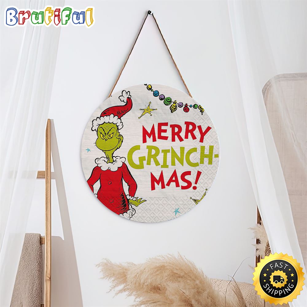 Merry Grinch Mas The Grinch Stole Christmas 2022 Grinch Christmas Sign