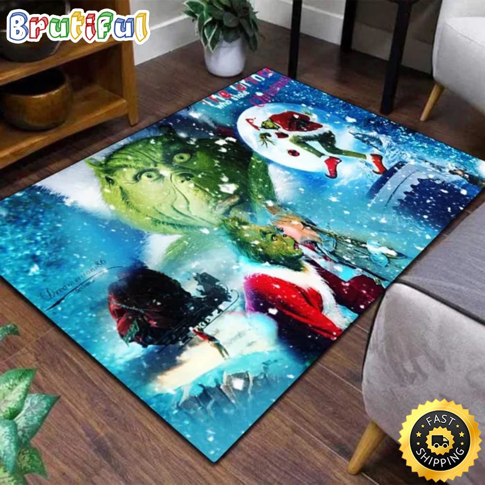 Movie The Grinch Stole Christmas 2000 Grinch Area Rug