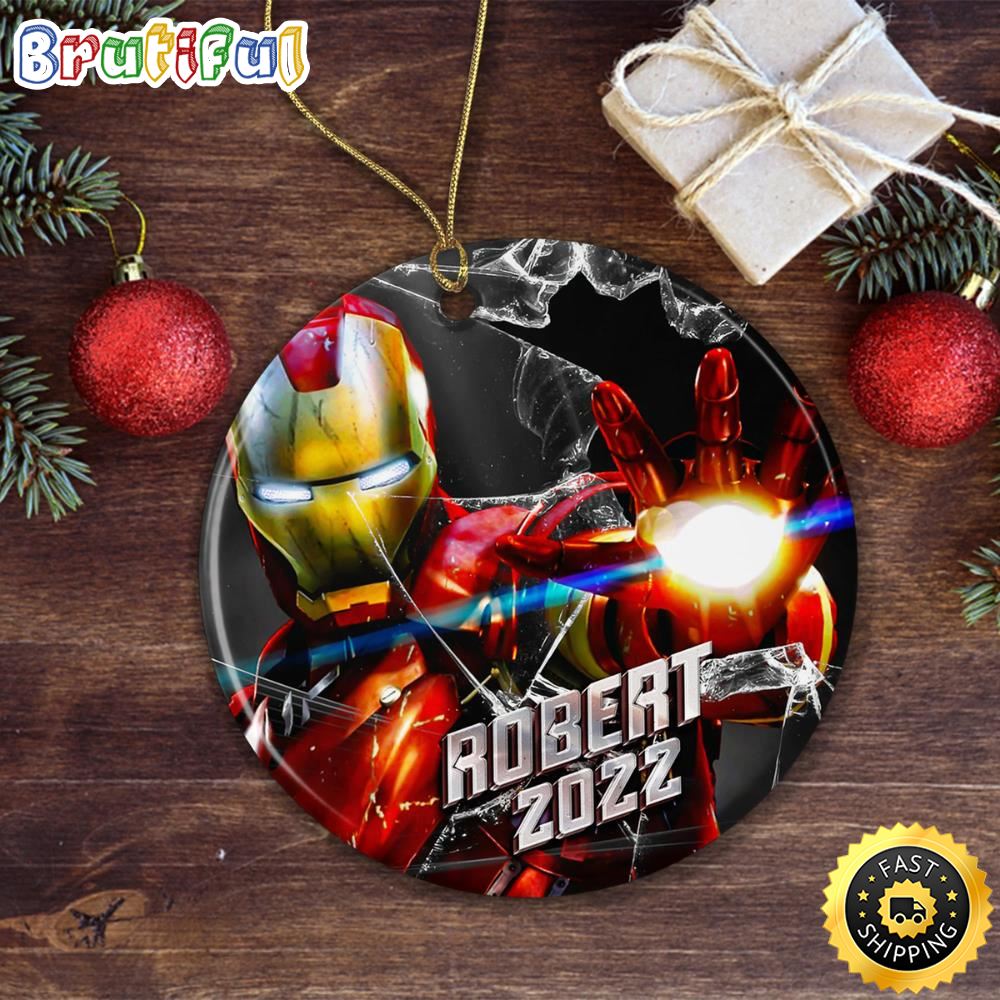 Robert 2022 Superhero Christrmas Hallmark Marvel Christmas Ornament