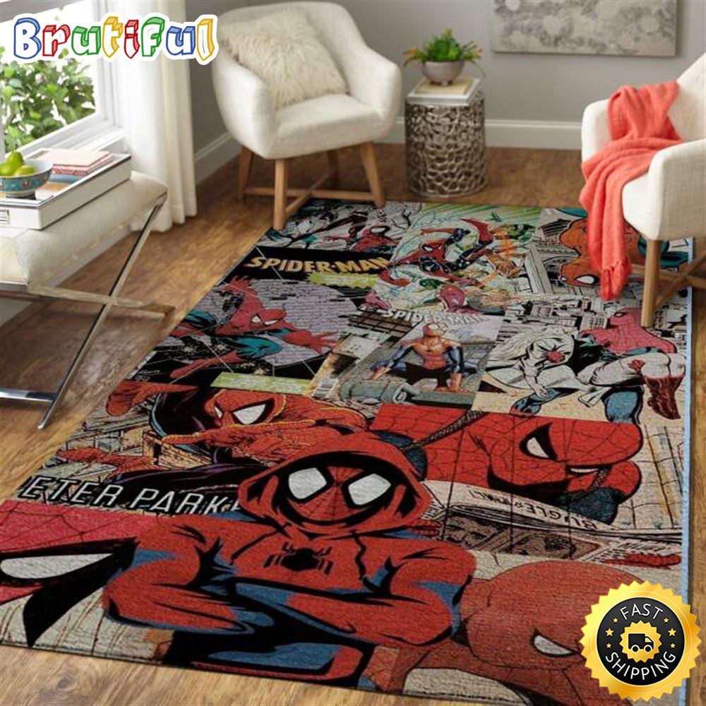Spider Man Avengers Marvel Movie Art 2022 Marvel Christmas Rug