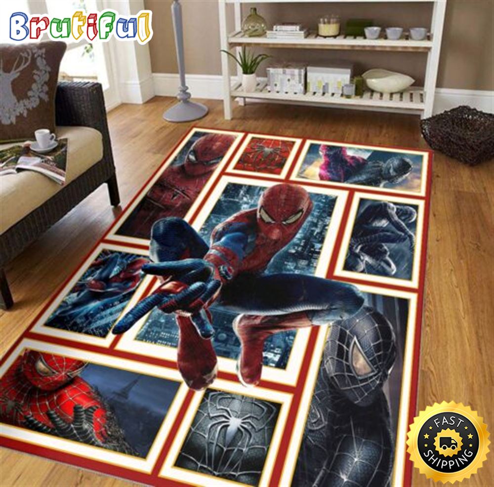 Spider Man Marvel Avengers Superheroes Love Decorative Floor Marvel Christmas Rug