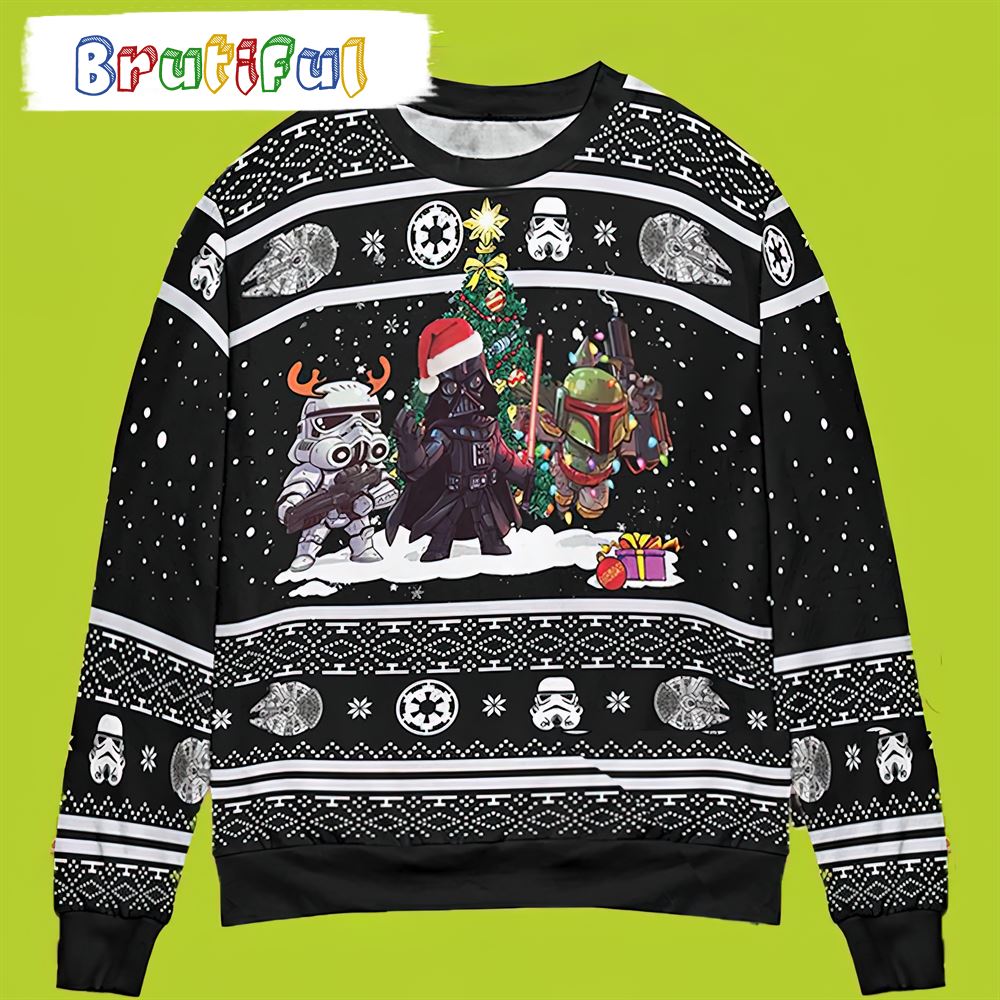 Star War Christmas Darth Vader Boba Fett Star War Christmas Sweater