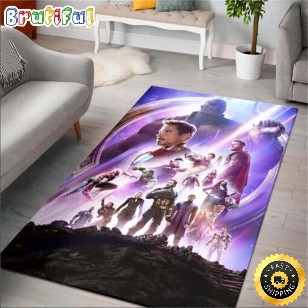 Superhero Avengers Infinity War Marvel Movie 2022 Marvel Christmas Rug