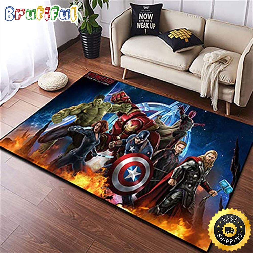 Superhero Graphic Carpet Home Decoration Christmas Marvel Christmas Rug
