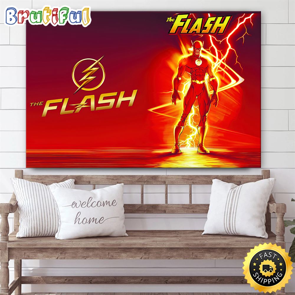 The Flash DC Comic Super Hero Movies Poster Canvas