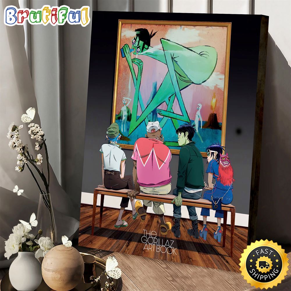 The Gorillaz Art Book Gorillaz Tour 2022 Poster Canvas