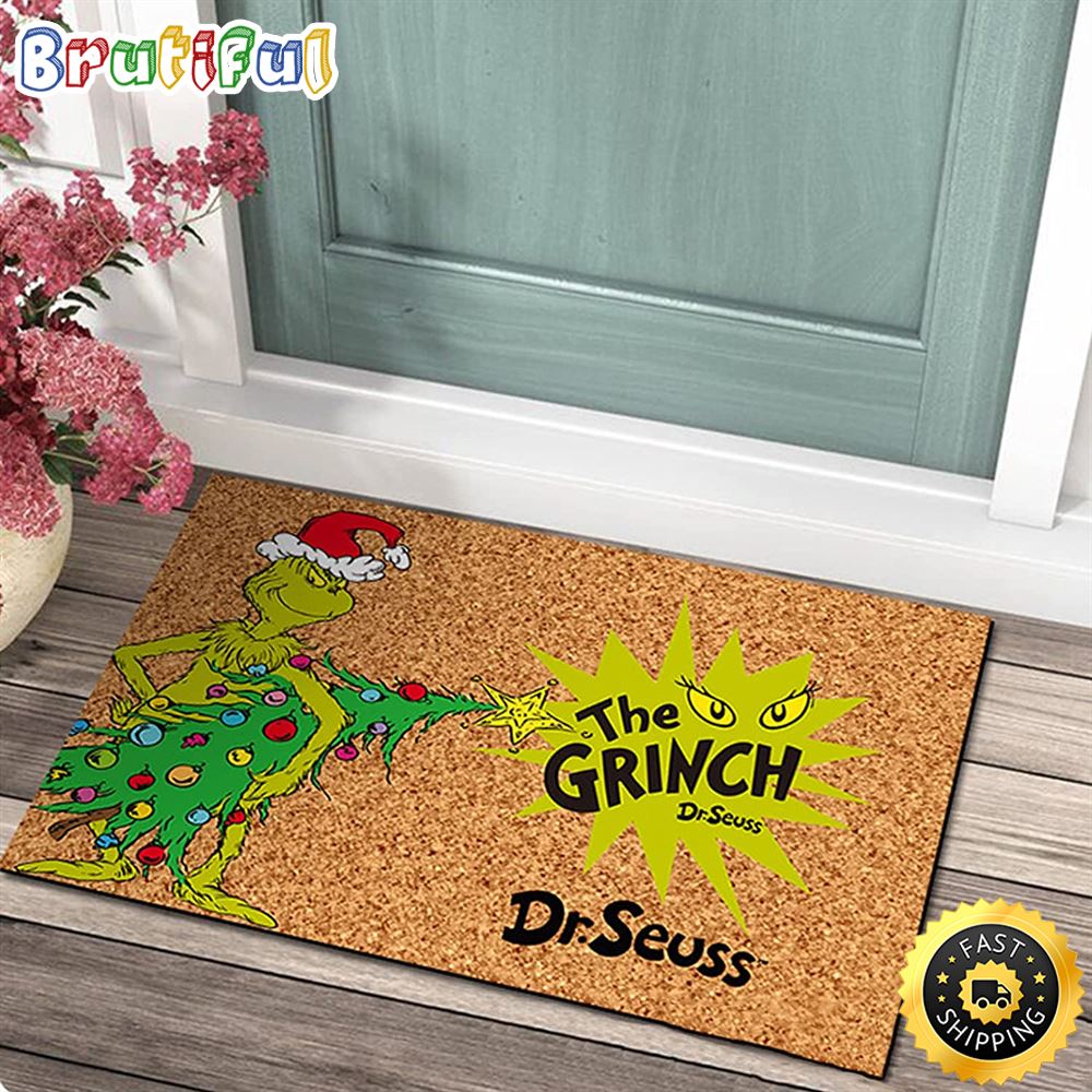 The Grinch Dr Seuss Mat Grinch Doormat