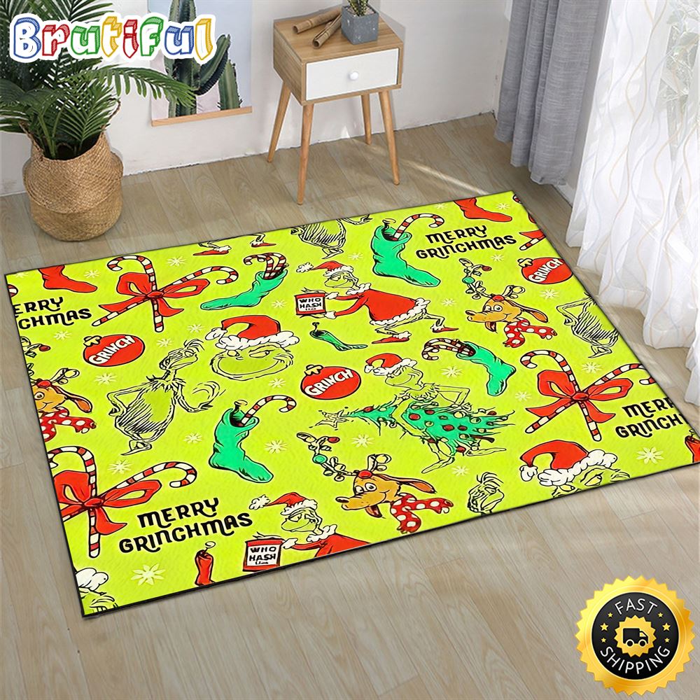 The Grinch Max The Dog Papel De Regalo Para Navidad Grinch Christmas Rug